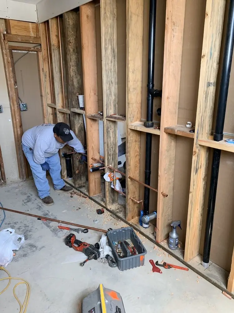 Commercial rough-in plumbing for Water Heater Replacement in Ashley Acres